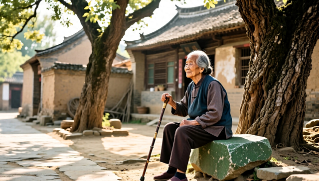 老槐树下的驼影