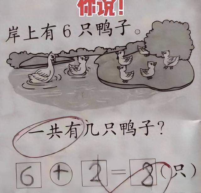 “全班就你儿子做错了”，6+2=8被判错，家长怒怼老师反被打脸！