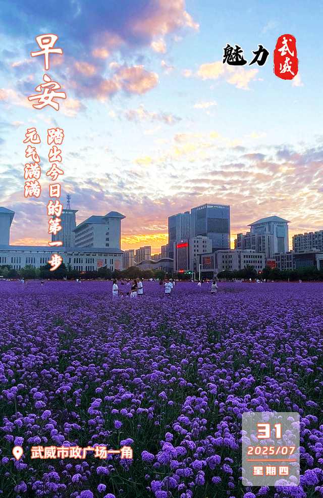 魅力武威丨武威市政广场一角