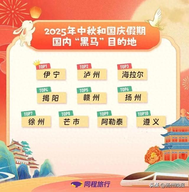 中秋国庆假期将临，扬州上榜“黑马”目的地