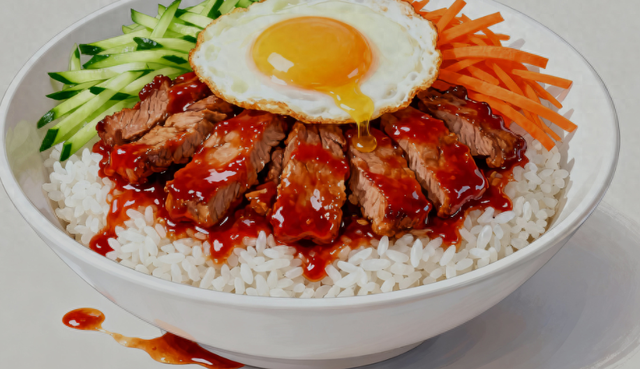 烤肉拌饭的做法（在家 15 分钟搞定烤肉拌饭肉嫩酱香）