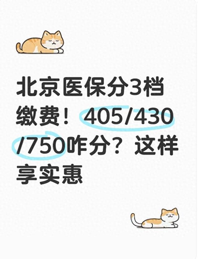 北京医保分3档缴费！405、430、750到底咋选？这样选最实惠