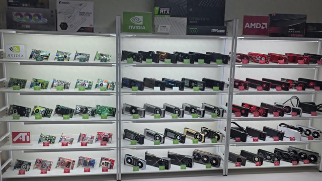 发烧友展示 AMD/NVIDIA 近 30 年全系显卡收藏，估值20~30万美元