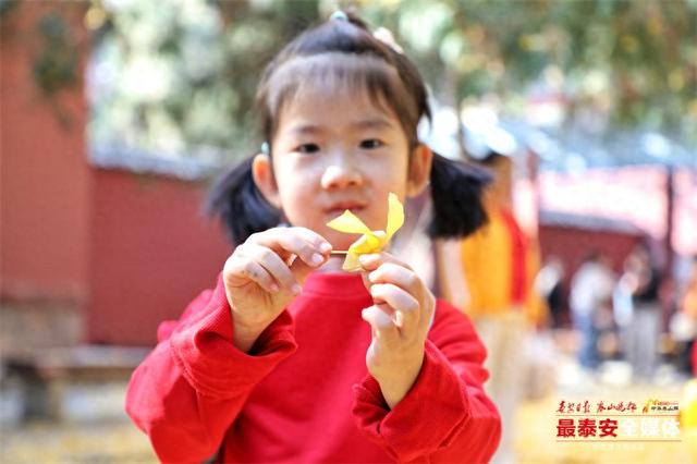 岱庙观景，簌簌金叶映童趣