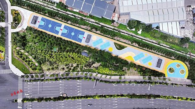 太原一处老旧道路焕然一新，成为市民的休闲乐园