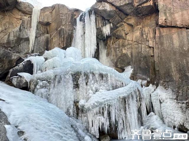 壹点号.秀山东|泰山彩石溪：冰锁崖间，惊艳一冬冬梦