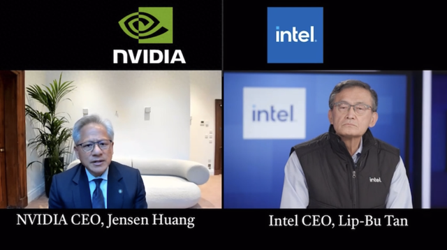 黄仁勋出手，50 亿美元入股英特尔，英伟达一统「GPU+x86」生态