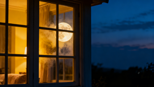 暮色四合时，总有一盏灯	，先于星星点亮。