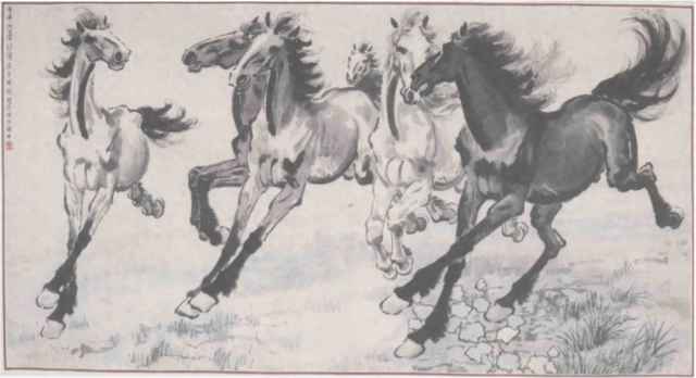 生死狙击武器铅笔画（文物背后的抗战故事奔马抗日战争时期徐悲鸿先生的真实写照）