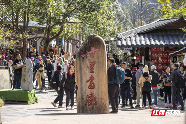 晴好秋光引客来，张家界十里画廊人气“一路飙升”