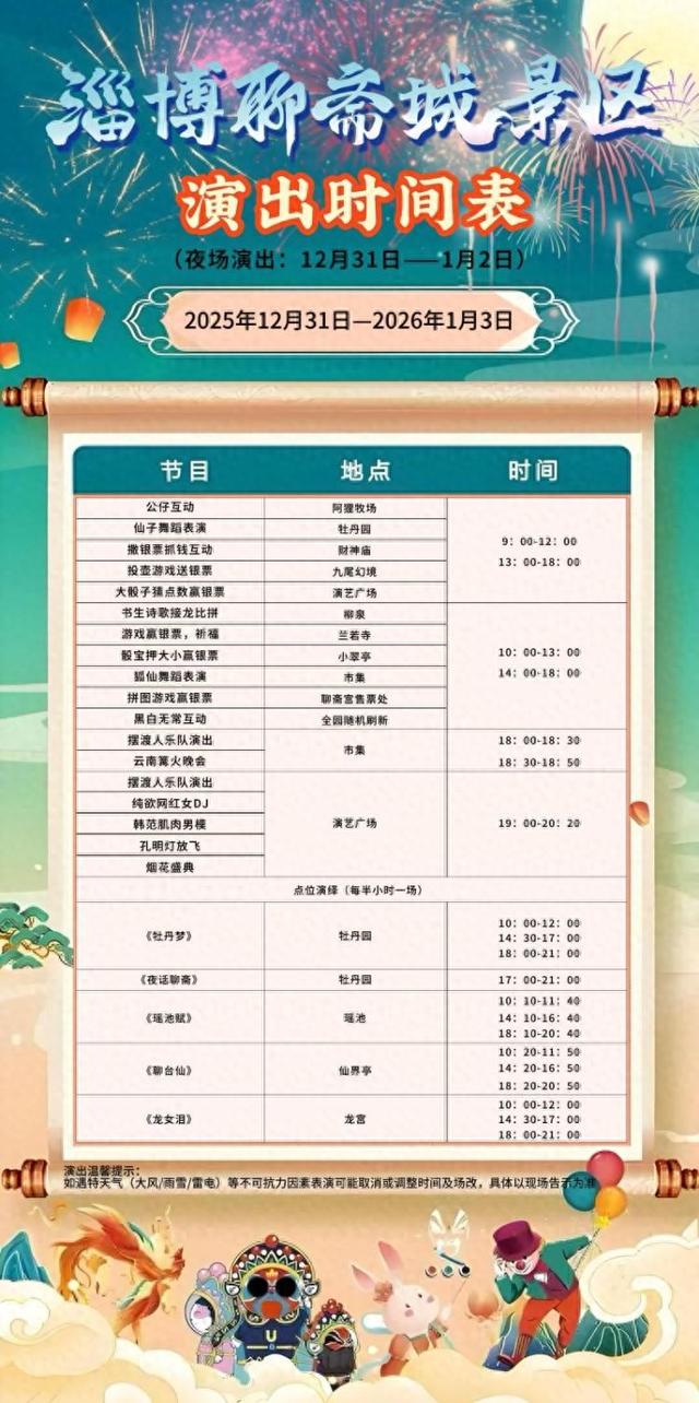 2026淄博聊斋城跨年盛典—八大主题派对，开启新年狂欢序章