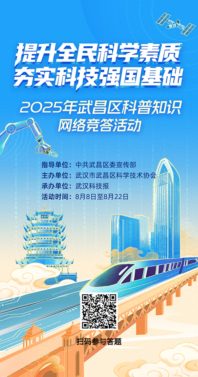 2025年武昌区科普知识网络竞答活动正式启动！