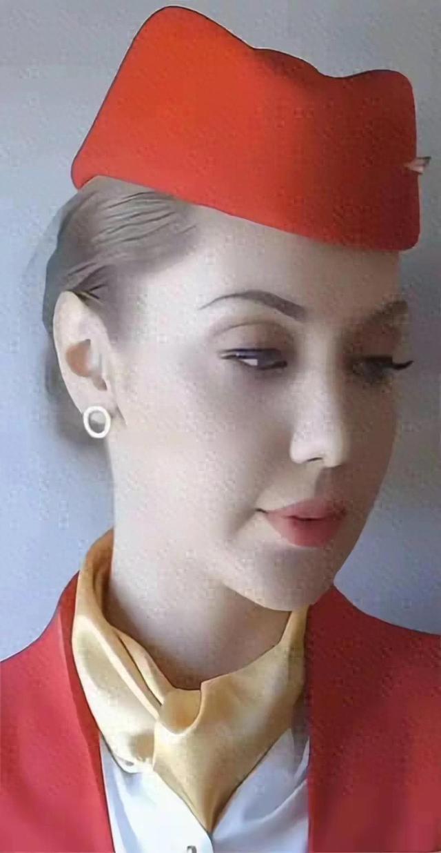 全网疯传的“天花板空姐”：美到窒息的五官，上帝造人也太偏心了