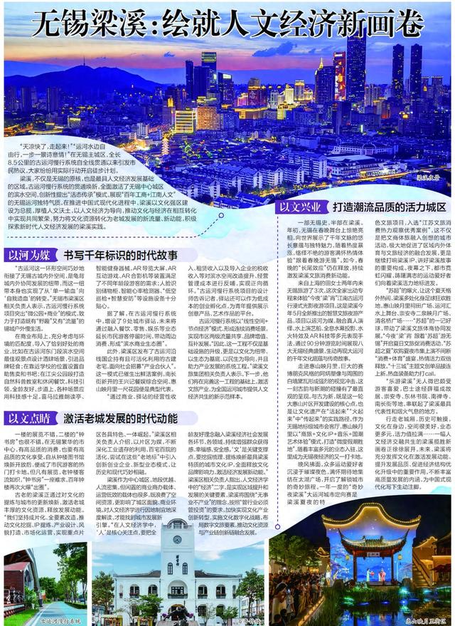 无锡梁溪：绘就人文经济新画卷