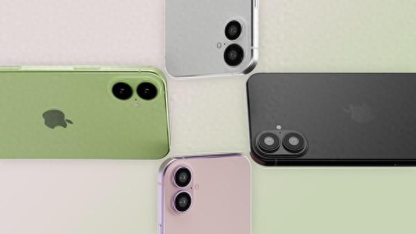 iPhone 17最新渲染图曝光：浅蓝、浅绿、紫色成焦点
