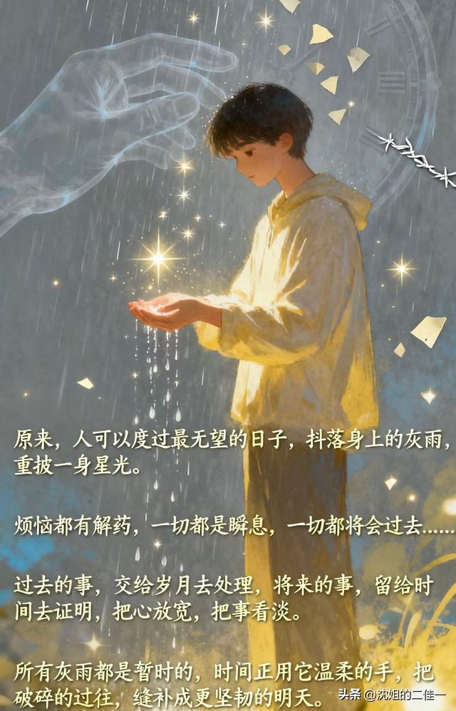 抖落尘埃，披上一身清亮的星光