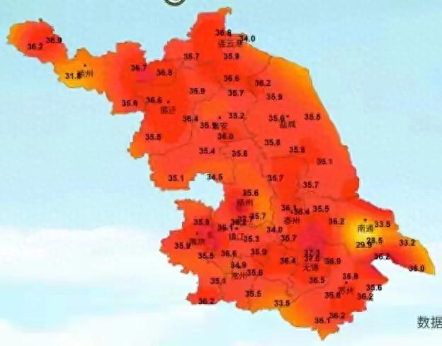 江苏省！本轮高温形势改变，今天至明天8月25号的天气 晴热仍持续