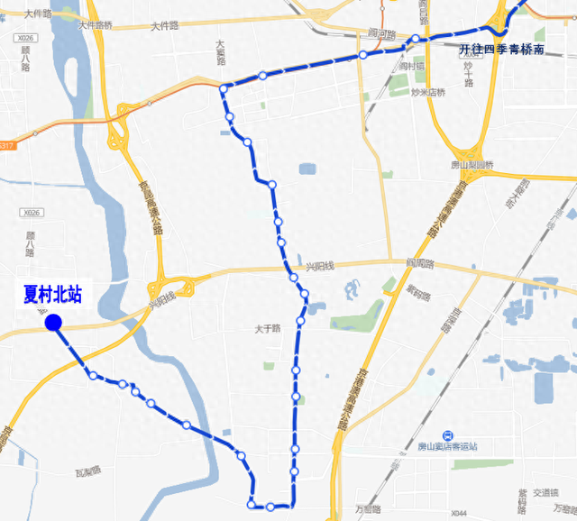 北京934公交车路线图（7月25日首车起 ）