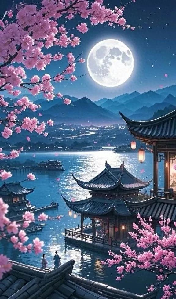 一念秋风起，一念落叶黄，愿这一季清秋，人常好，月正圆