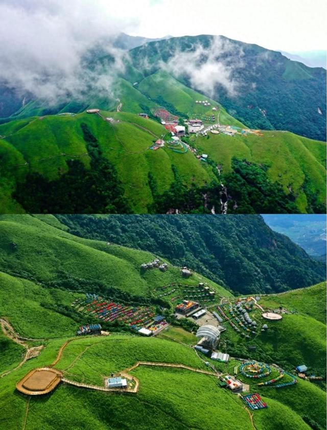 江西武功山，云中草原徒步盛宴，吊带美女千千万，武功山上占一半