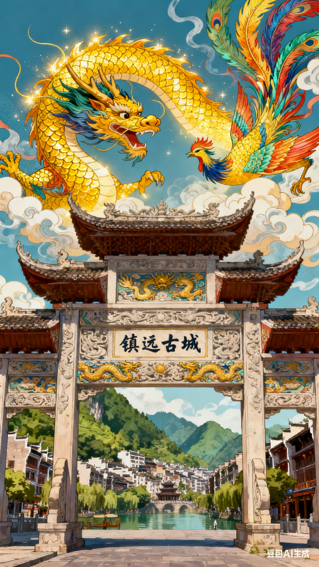 无双道龙赵小荣游记《 一笔祥龙行天下 》（一三一）镇远古城