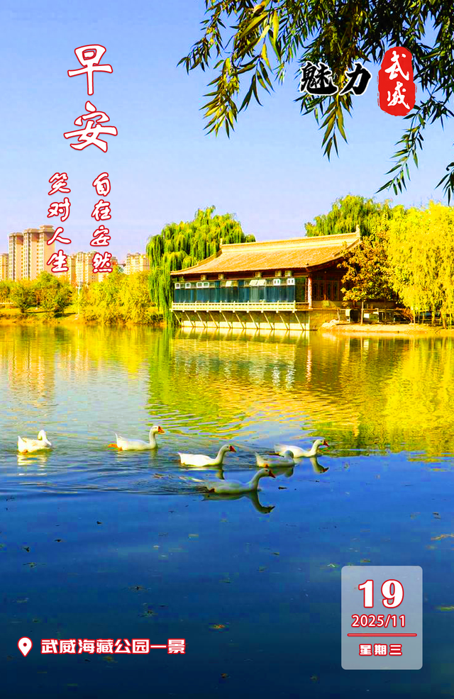魅力武威丨武威海藏公园一景