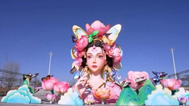 伊金霍洛新春灯会灯组制作完成90％