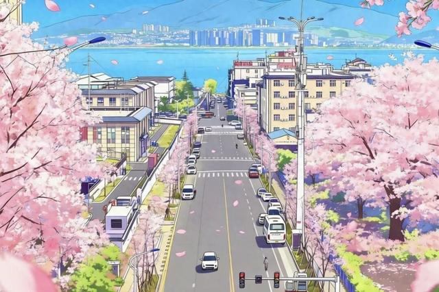 又添一条樱花大道 大理三月好风光