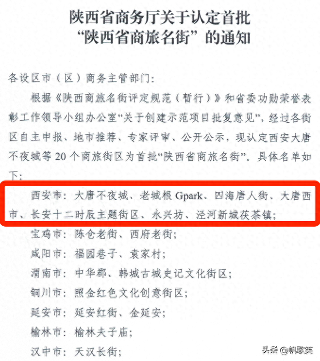 共20个！首批“陕西商旅名街”发布，西安7地入选...你去过几个？