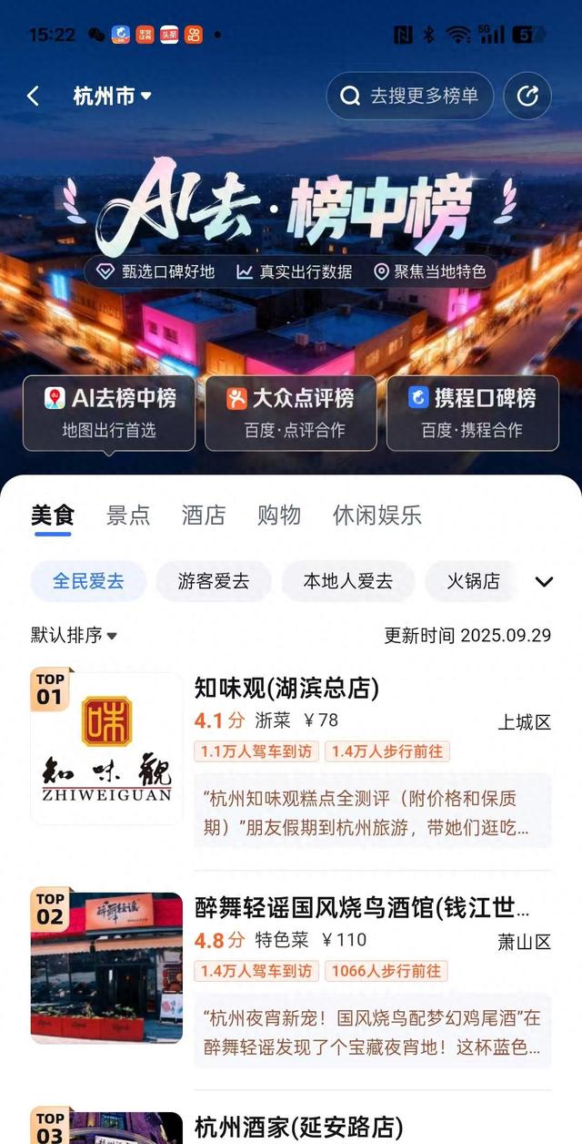 到店业务混战打响！ 高德、百度、抖音、小红书借榜单抢夺线下消费入口|国庆消费观察