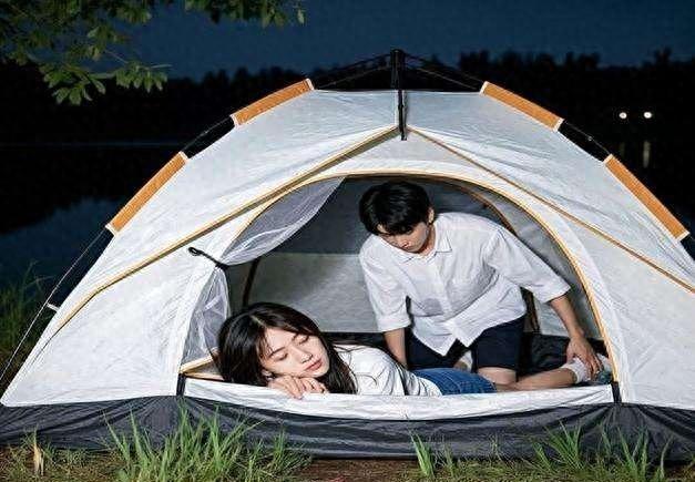 两对夫妻自驾游，晚上住一个帐篷，妻子闭眼装睡，目睹丈夫举动