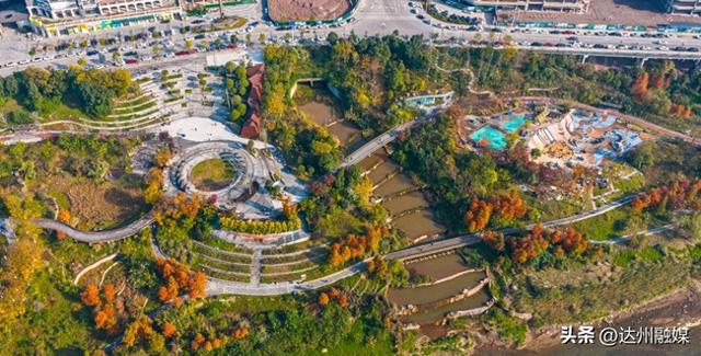 通川区柳家坝滨江湿地公园冬日图景