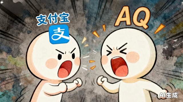 支付宝：你个畜生，AQ：你个老登