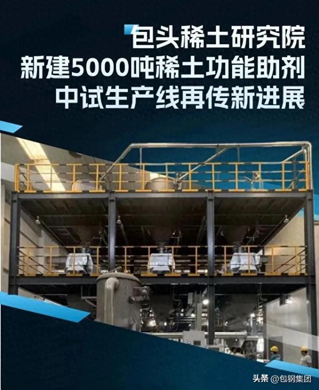 包头稀土研究院新建5000吨稀土功能助剂中试生产线再传新进展
