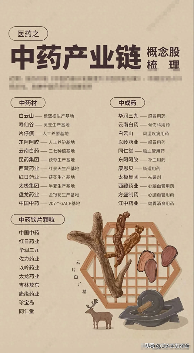 中药产业+核心半导体龙头+特高压+打破国外垄断+全球第一等汇总