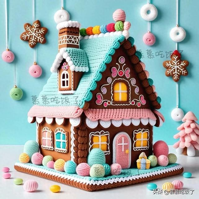 钩针编织梦幻糖果小屋