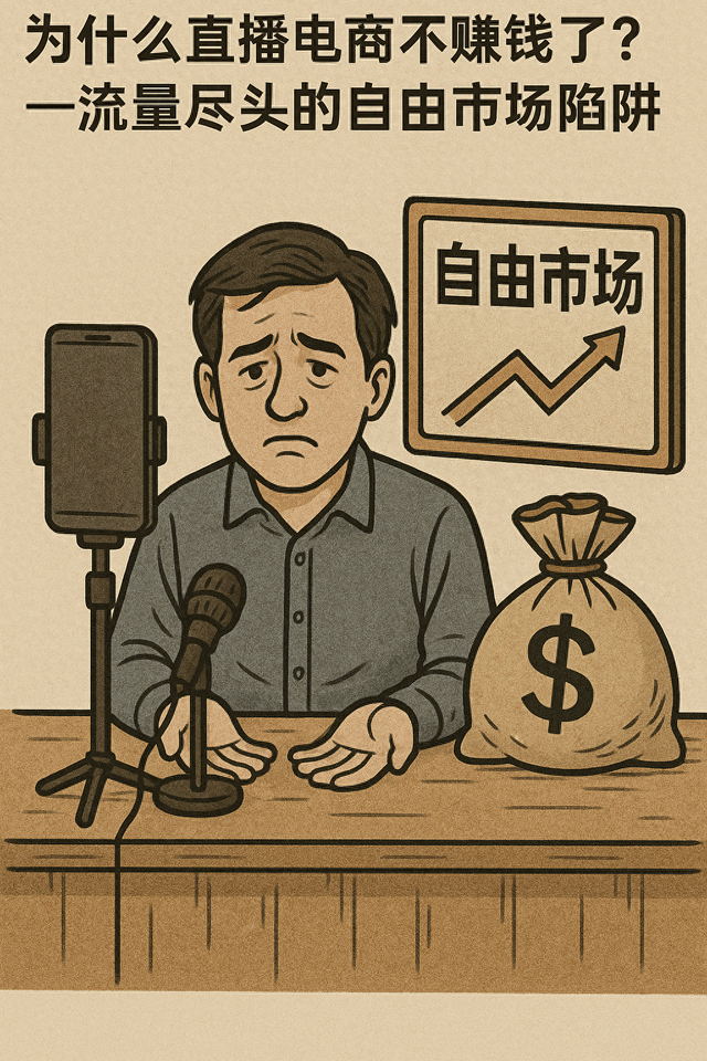 为什么直播电商不赚钱了？——流量尽头的自由市场陷阱