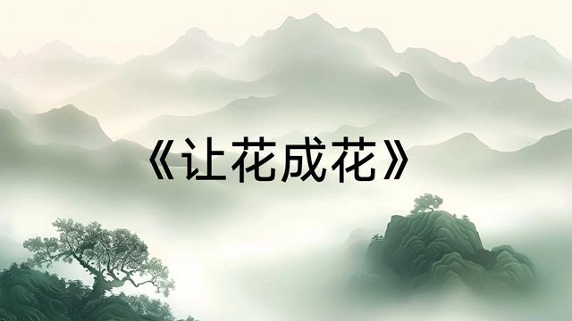 《让花成花》