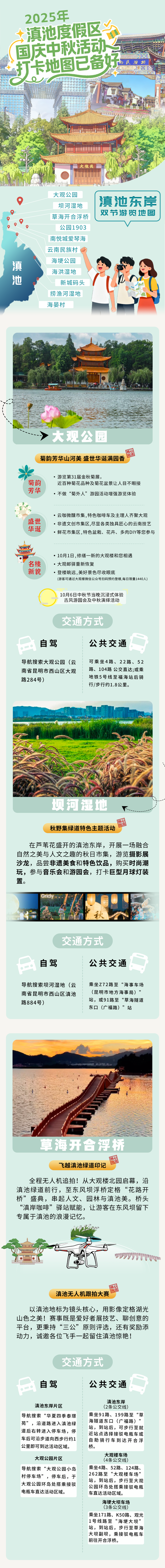 2025年滇池度假区国庆中秋活动打卡地图已备好