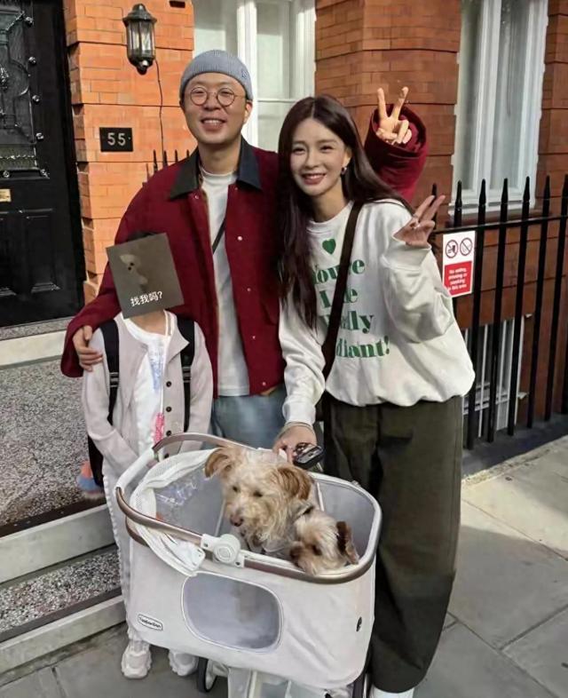 杜海涛和老婆沈梦辰现身英国伦敦街头,有钱人现在很多都出国了