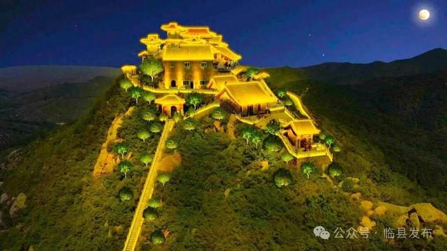 临县大度山亮化工程点亮文旅融合发展之光