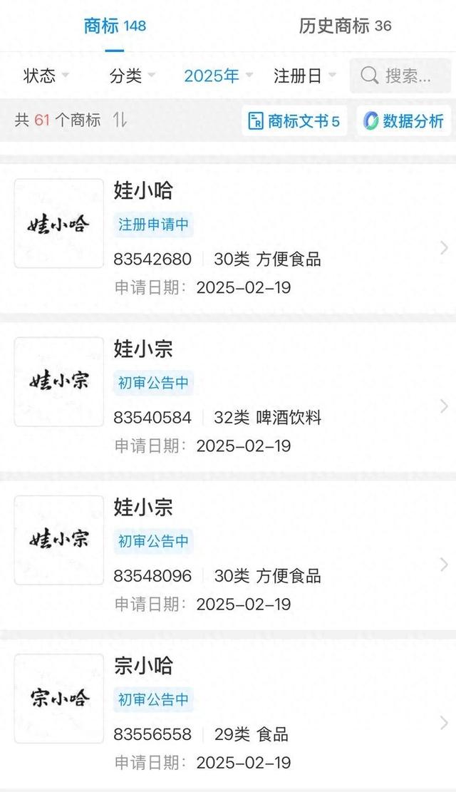 宗馥莉“娃小宗”首款无糖茶定价4元，与娃哈哈包装明显不同，宗泽后推出对打品牌“娃小智”