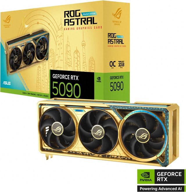 华硕推出“低配土豪版”RTX 5090，镀6.5克黄金，售价9205美元