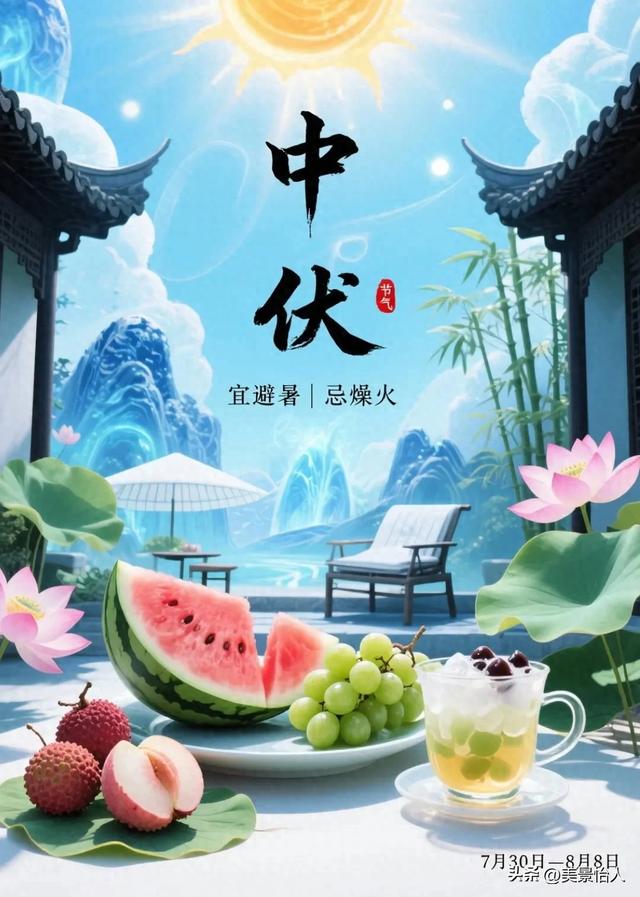 中伏安康！愿你在热浪里，藏得住清凉，守得住欢喜