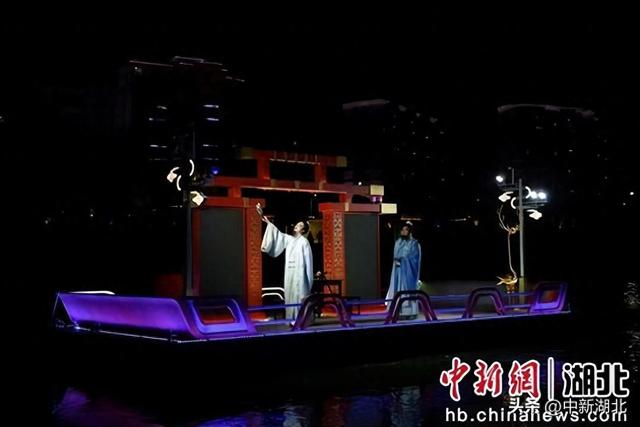 湖北随州“云湖夜澜”夜游启航 光影演绎千年文化