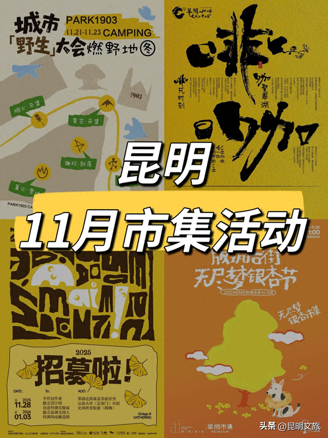 昆明人听说了吗？11月好玩的市集来啦