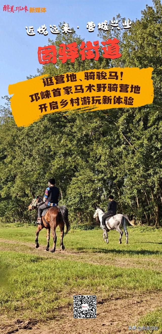 近悦远来·营城兴业丨逛营地、骑骏马！邛崃首家马术野骑营地开启乡村游玩新体验