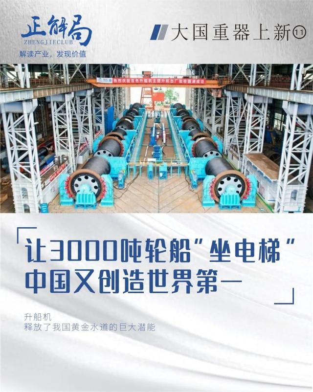 让3000吨轮船“坐电梯”，中国又创造世界第一