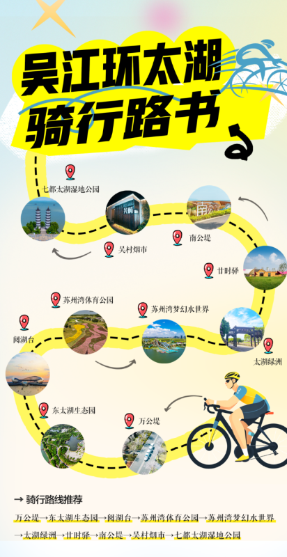 最全环太湖骑行路书来了！十大站点玩转醉美太湖！