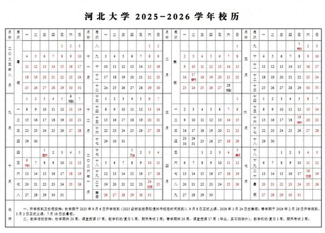 河北多所高校寒假时间来了